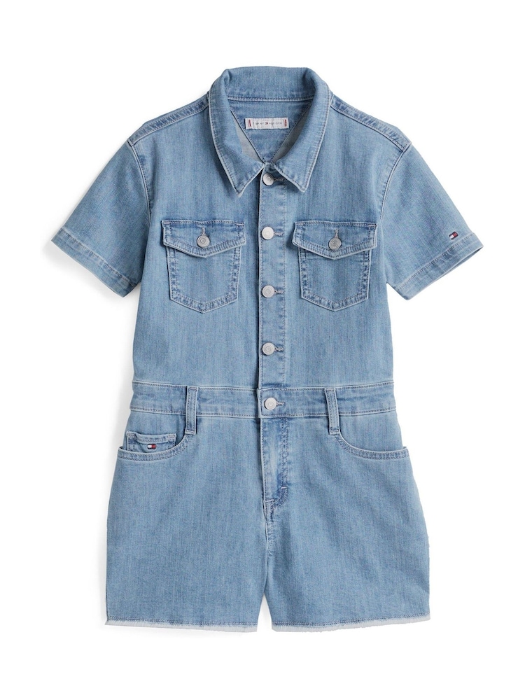 Tommy Hilfiger Blue Denim Jumpsuit - Image 4 of 5