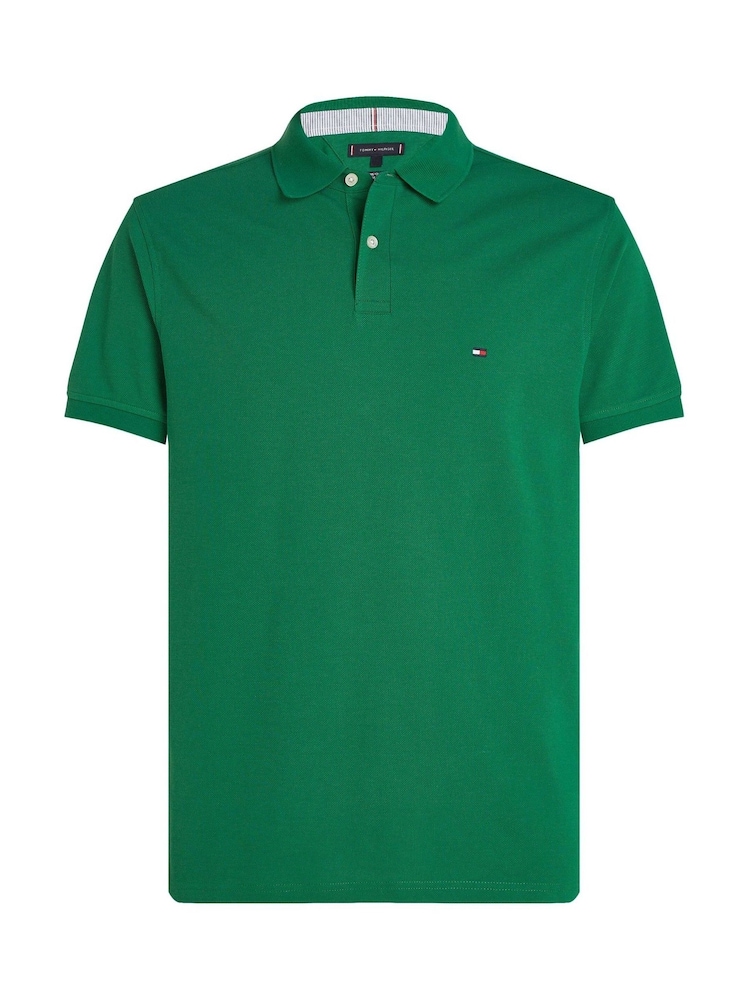Tommy Hilfiger Green 1985 Regular Fit Stretch Polo Shirt - Image 6 of 7
