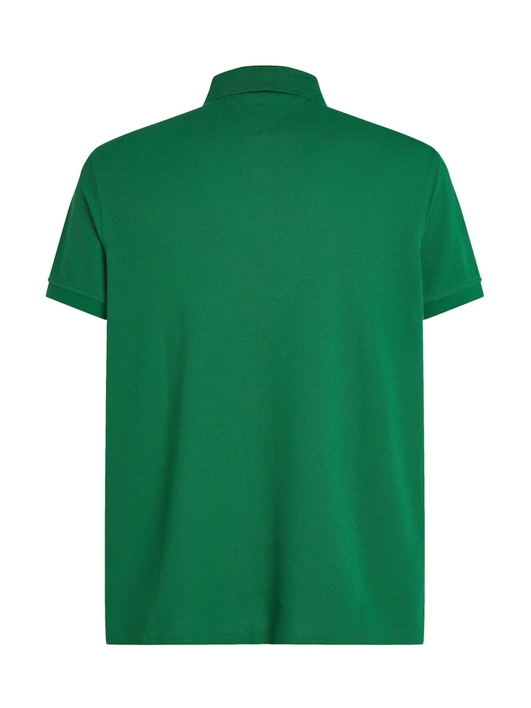 Tommy Hilfiger Green 1985 Regular Fit Stretch Polo Shirt - Image 7 of 7