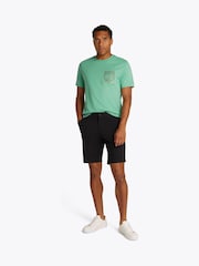 Tommy Hilfiger Black Regular Fit 1985 Harlem Stretch Shorts - Image 2 of 6