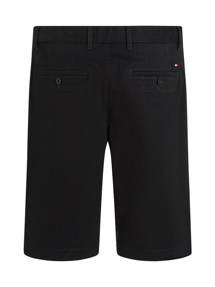 Tommy Hilfiger Black Regular Fit 1985 Harlem Stretch Shorts - Image 6 of 6