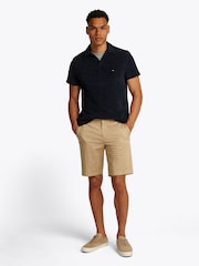 Tommy Hilfiger Blue Regular Fit Towelling Short Sleeve Polo Shirt - Image 2 of 6