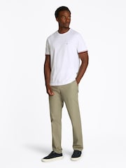 Tommy Hilfiger White Global Stripe Cuff 100% Cotton T-Shirt - Image 2 of 6