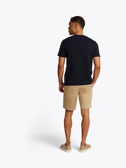 Синий - Футболка Tommy Hilfiger Regular Fit из 100% хлопка с логотипом на панели - Image 3 of 7