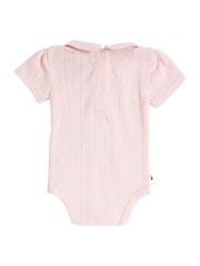 Tommy Hilfiger Pink Essential Pointelle Short Sleeve Bodysuit - Image 1 of 2