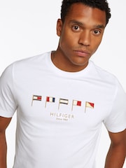 Branco - Camiseta Tommy Hilfiger Multi Flags 100% cotton - Imagem 4 de 6