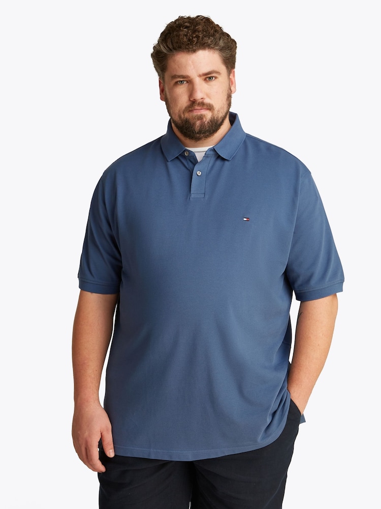 Голубой - Tommy Hilfiger Regular Fit Plus 1985 Polo Shirt - Image 1 of 6