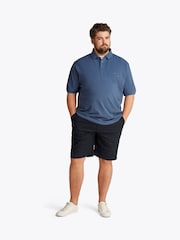 Голубой - Tommy Hilfiger Regular Fit Plus 1985 Polo Shirt - Image 4 of 6