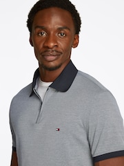 Голубой - Tommy Hilfiger Regular Fit Performance Zip Short Sleeve Polo Shirt - Image 4 of 6