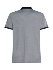 Голубой - Tommy Hilfiger Regular Fit Performance Zip Short Sleeve Polo Shirt - Image 6 of 6