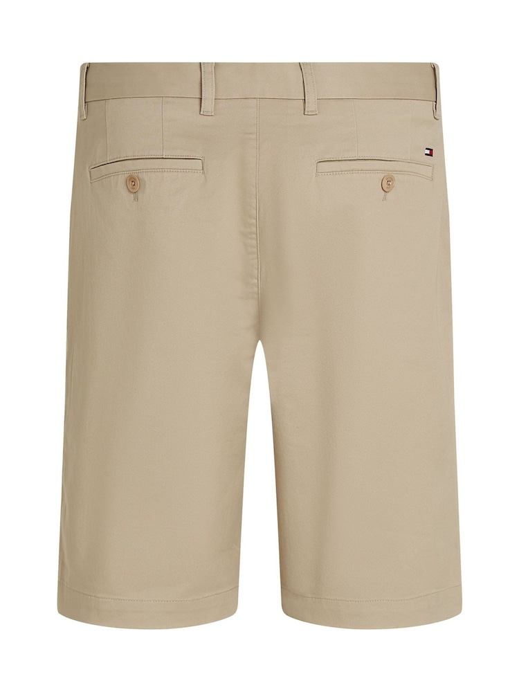 Tommy Hilfiger Cream Regular Fit 1985 Harlem Stretch Shorts - Image 6 of 6