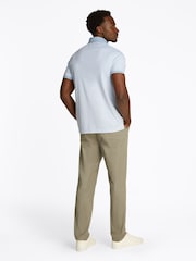 Синий - Tommy Hilfiger Regular Fit Performance Zip Short Sleeve Polo Shirt - Image 3 of 6