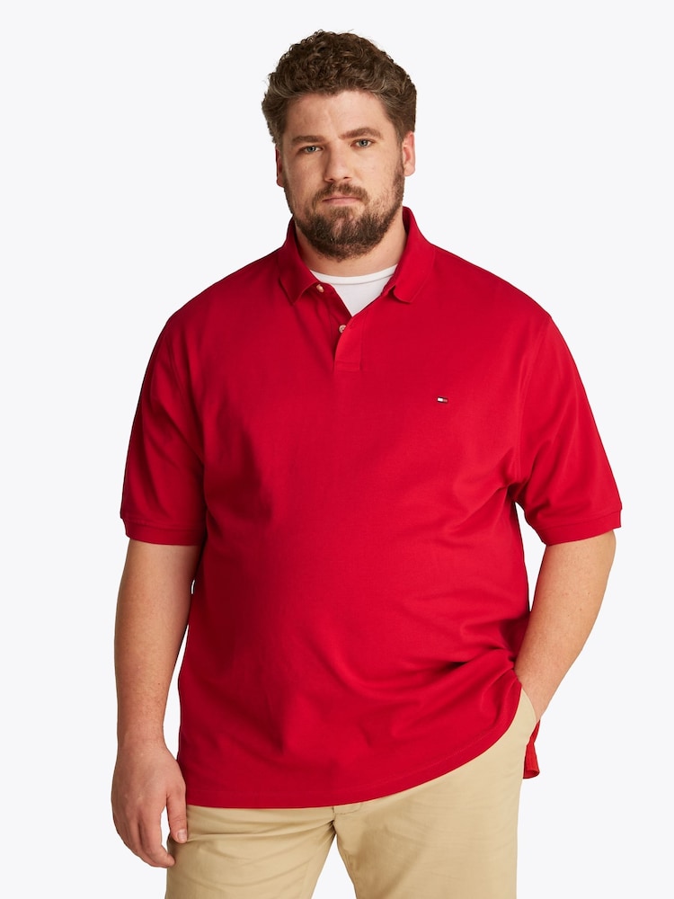 Tommy Hilfiger Red Regular Fit Plus 1985 Polo Shirt - Image 1 of 6