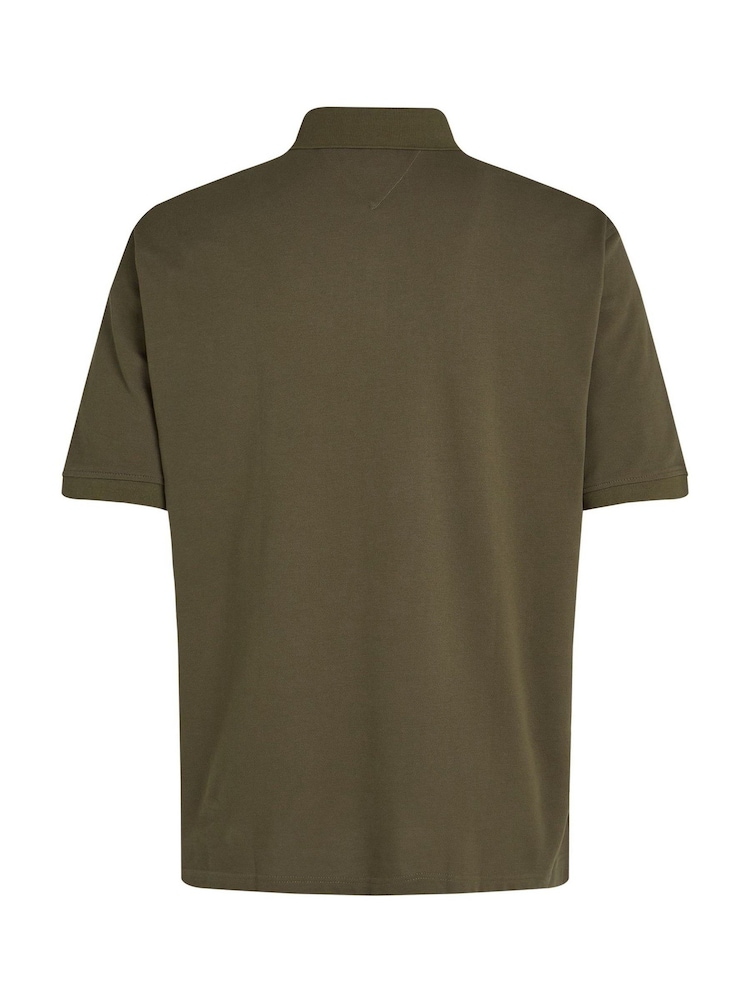 Зеленый - Tommy Hilfiger Regular Fit Plus 1985 Polo Shirt - Image 6 of 6