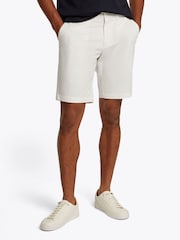 Tommy Hilfiger White Regular Fit 1985 Harlem Stretch Shorts - Image 1 of 6