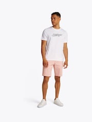 Tommy Hilfiger White Hilfiger Summer Script 100% Cotton T-Shirt - Image 2 of 6