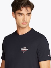 Tommy Hilfiger Blue Monotype All American 100% Cotton T-Shirt - Image 4 of 6