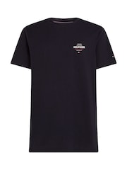 Tommy Hilfiger Blue Monotype All American 100% Cotton T-Shirt - Image 5 of 6