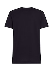 Tommy Hilfiger Blue Monotype All American 100% Cotton T-Shirt - Image 6 of 6
