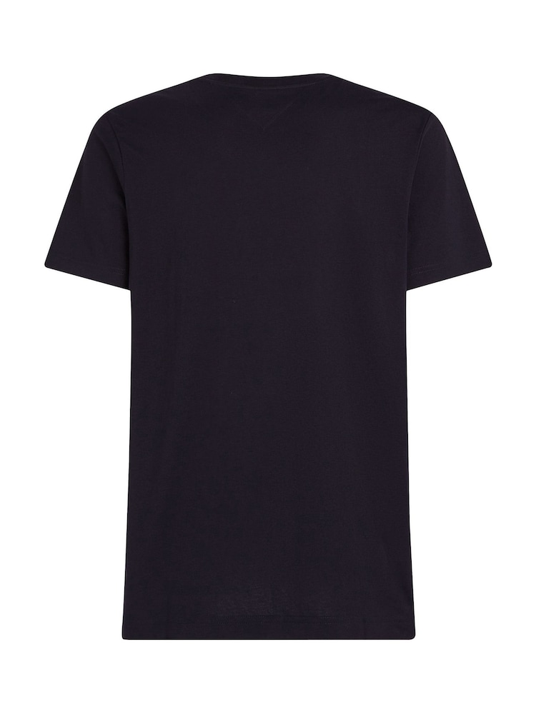 Tommy Hilfiger Blue Monotype All American 100% Cotton T-Shirt - Image 6 of 6