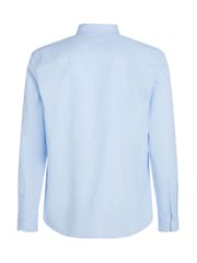 Tommy Hilfiger Denim Blue Slim 100% Cotton Flex Dobby Shirt - Image 6 of 6