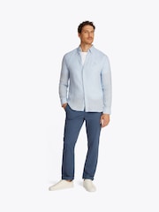 Tommy Hilfiger Light Blue 100% Linen Pigment Dyed Shirt - Image 2 of 6