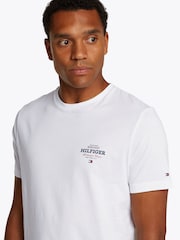 Tommy Hilfiger White Monotype All American 100% Cotton T-Shirt - Image 4 of 6