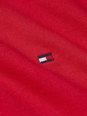 Tommy Hilfiger Red Regular Fit Essential Terry 100% Cotton Sweatshirt - Image 7 of 7