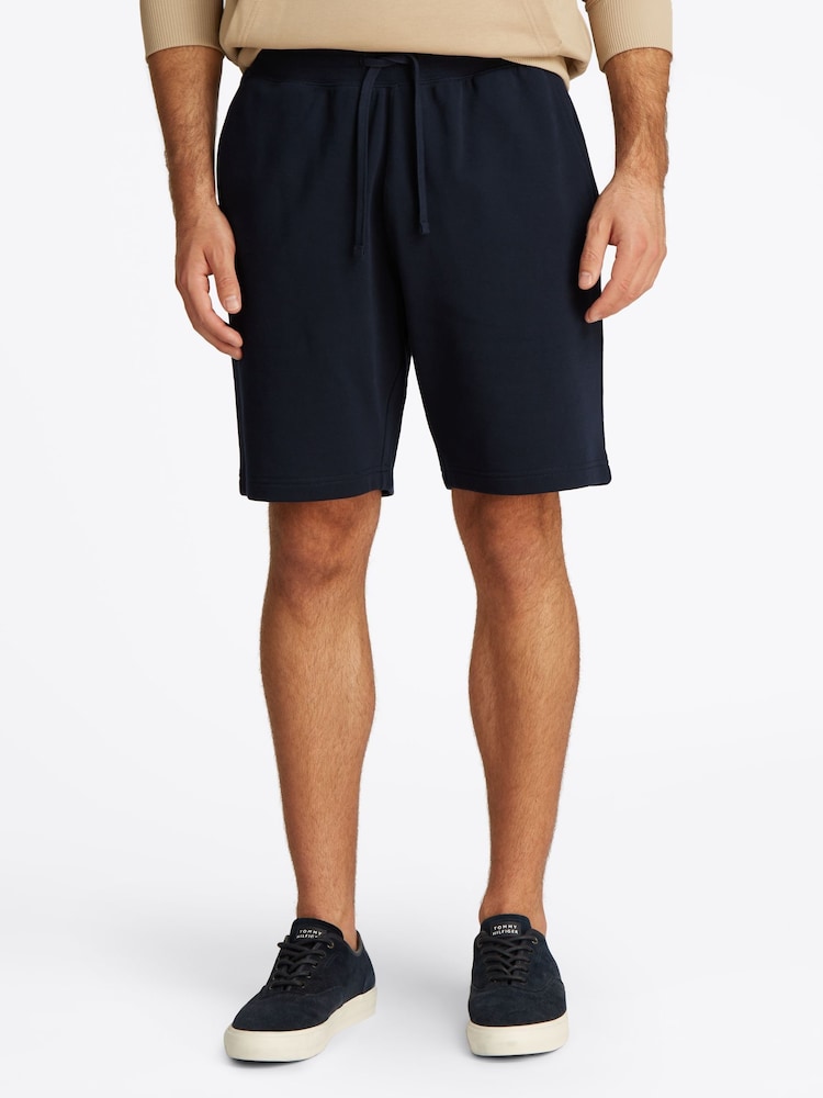 Tommy Hilfiger Blue Terry 100% Cotton Jogger Shorts - Image 1 of 7