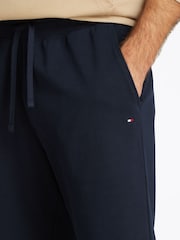 Tommy Hilfiger Blue Terry 100% Cotton Jogger Shorts - Image 4 of 7