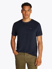 Tommy Hilfiger Blue Terry Towelling T-Shirt - Image 1 of 6