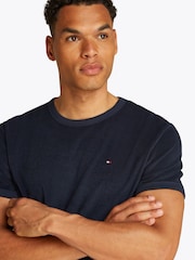 Tommy Hilfiger Blue Terry Towelling T-Shirt - Image 4 of 6