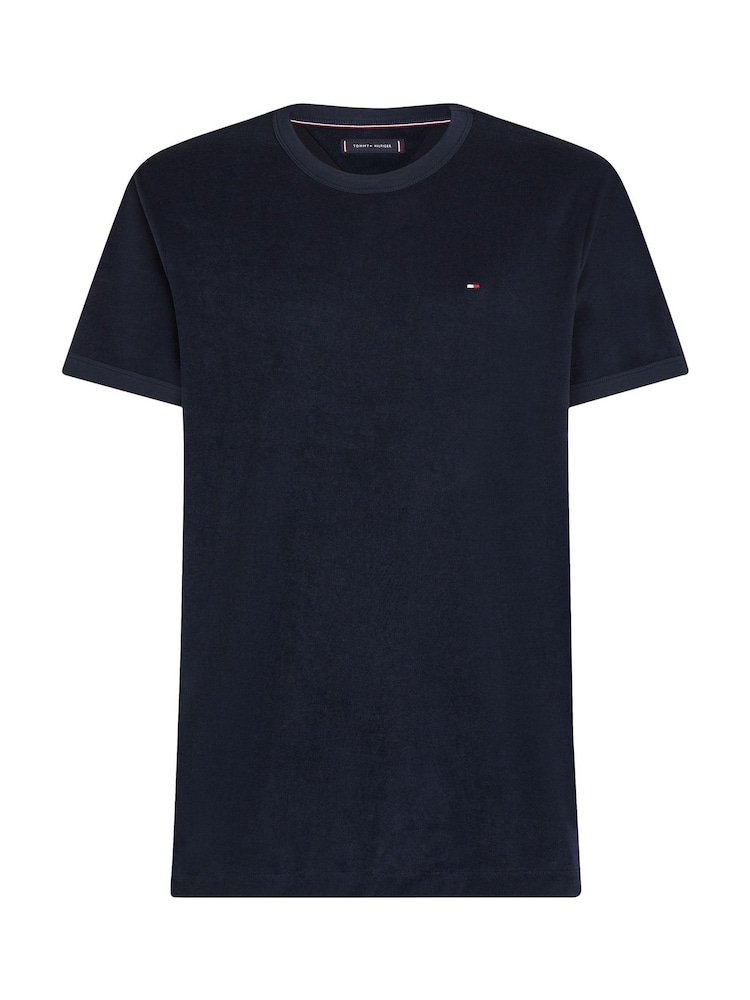Tommy Hilfiger Blue Terry Towelling T-Shirt - Image 5 of 6