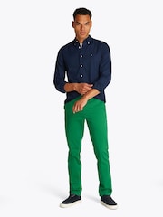 Tommy Hilfiger Blue Slim 100% Cotton Flex Dobby Shirt - Image 2 of 6