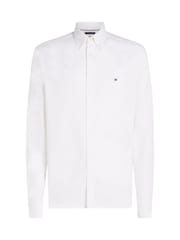 Tommy Hilfiger White Slim 100% Cotton Flex Dobby Shirt - Image 5 of 6