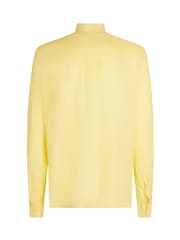 Amarelo - Camisa Tommy Hilfiger Regular Fit Essential Stripe 100% de linho - Imagem 6 de 6