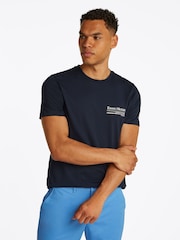Tommy Hilfiger Blue Outline Sailing 100% Cotton T-Shirt - Image 1 of 6
