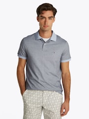 Tommy Hilfiger Blue Regular Fit Short Sleeve 100% Cotton Polo Shirt - Image 1 of 6