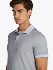 Tommy Hilfiger Blue Regular Fit Short Sleeve 100% Cotton Polo Shirt - Image 4 of 6