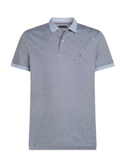 Tommy Hilfiger Blue Regular Fit Short Sleeve 100% Cotton Polo Shirt - Image 5 of 6