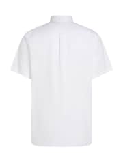 Tommy Hilfiger Brill White Regular Fit Flex Poplin Stripe 100% Cotton Shirt - Image 7 of 7