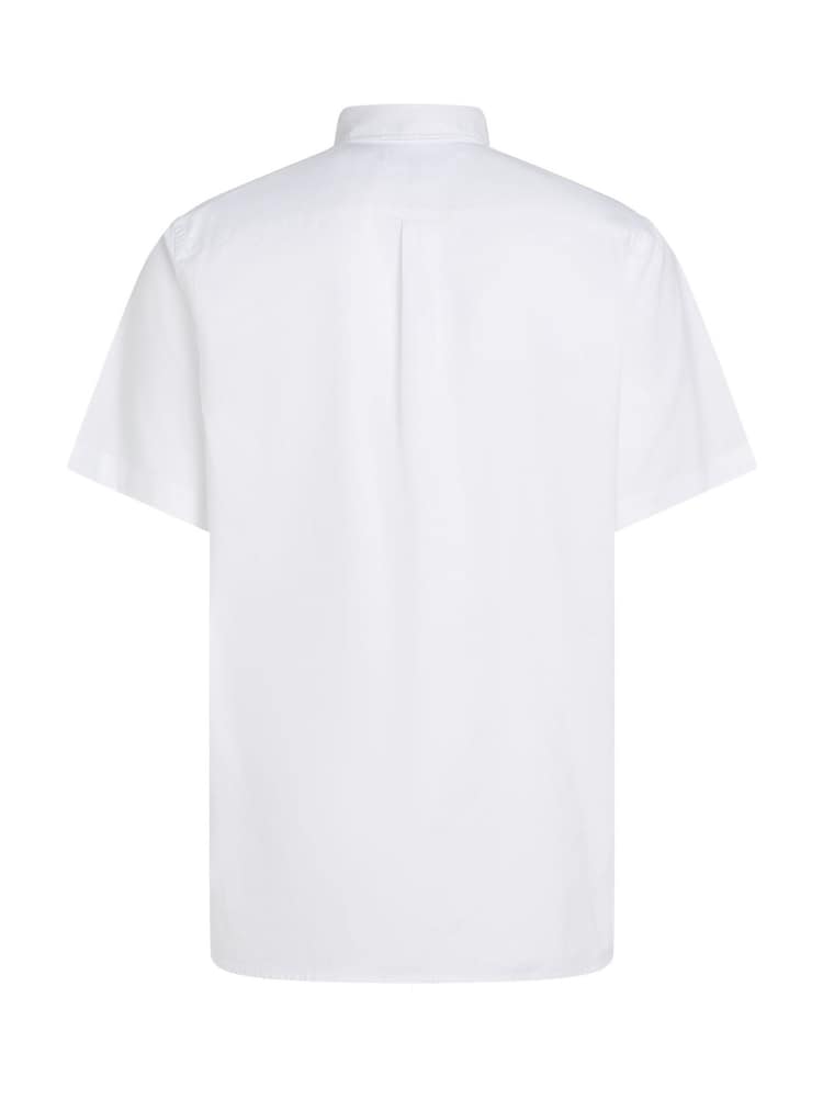 Tommy Hilfiger Brill White Regular Fit Flex Poplin Stripe 100% Cotton Shirt - Image 7 of 7