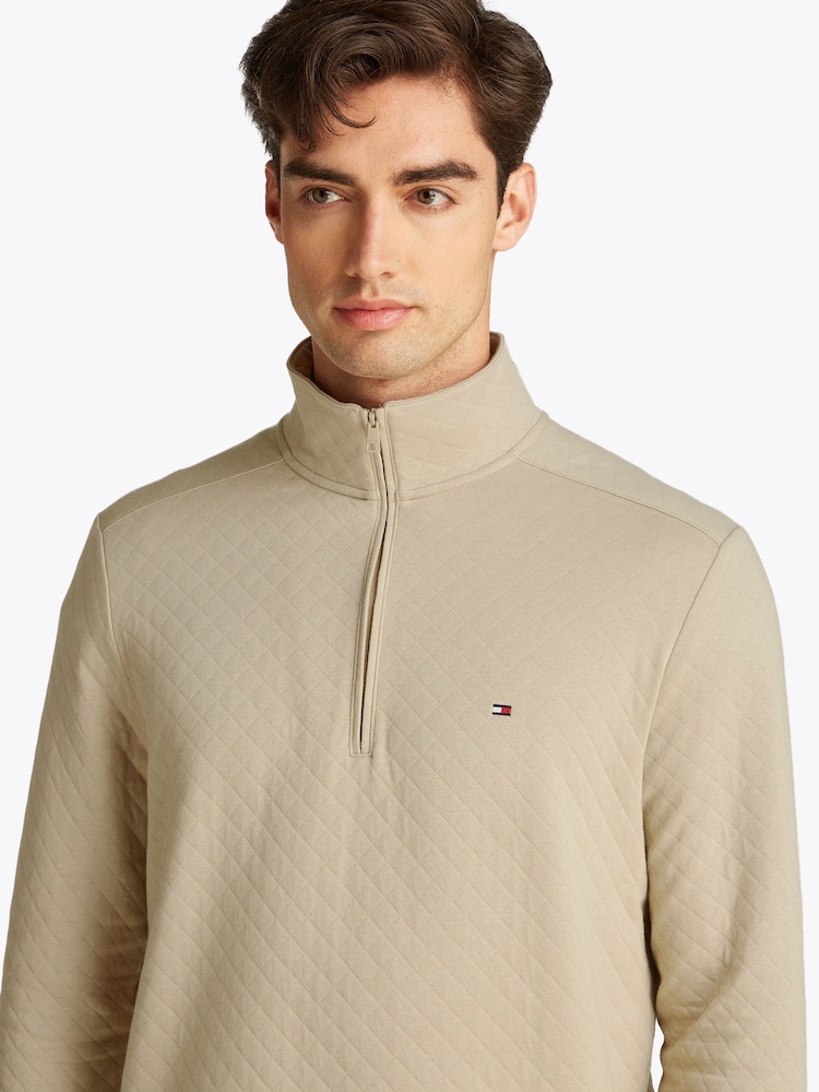 Tommy Hilfiger Natural Performance Quarter Zip Sweatshirt - Image 4 of 6