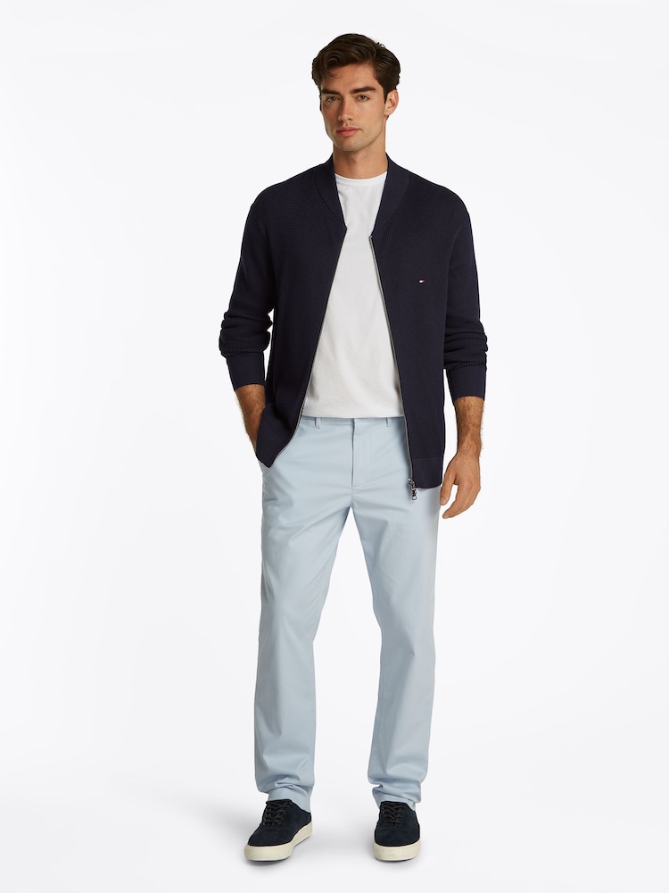 Tommy Hilfiger Blue Baseball 100% Cotton Jumper - Image 2 of 6