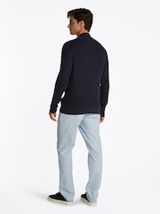 Tommy Hilfiger Blue Baseball 100% Cotton Jumper - Image 3 of 6