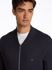 Tommy Hilfiger Blue Baseball 100% Cotton Jumper - Image 4 of 6