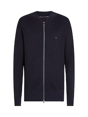 Tommy Hilfiger Blue Baseball 100% Cotton Jumper - Image 5 of 6