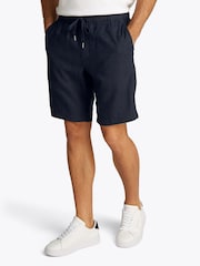 Tommy Hilfiger Light Blue Harlem Drawstring Linen Shorts - Image 1 of 6