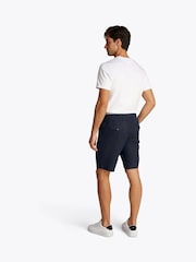 Tommy Hilfiger Light Blue Harlem Drawstring Linen Shorts - Image 3 of 6
