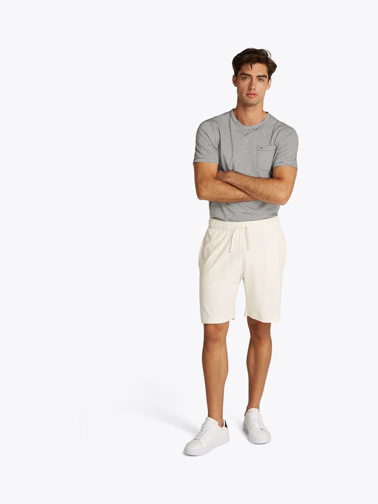 Tommy Hilfiger White Terry Towelling Jogger Shorts - Image 2 of 6